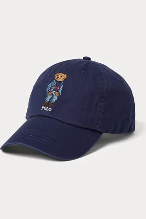Ralph Lauren Keperstof baseballpet met Polo Bear