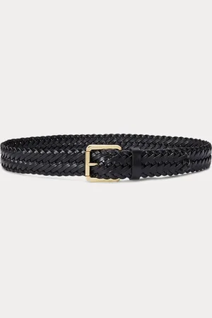 Ralph Lauren Gevlochten vachetta leren riem