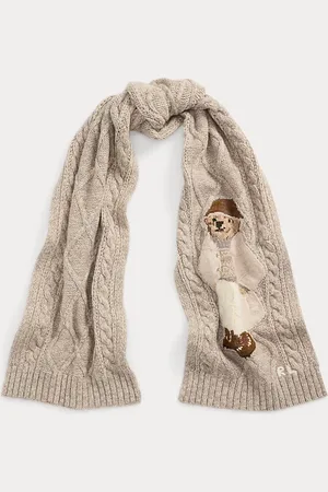 Ralph Lauren Sjaal van wolmix met Polo Bear