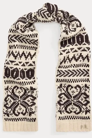 Ralph Lauren Wollen sjaal met sneeuwvlokken