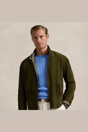 Ralph Lauren Omkeerbaar suède-taffeta jack