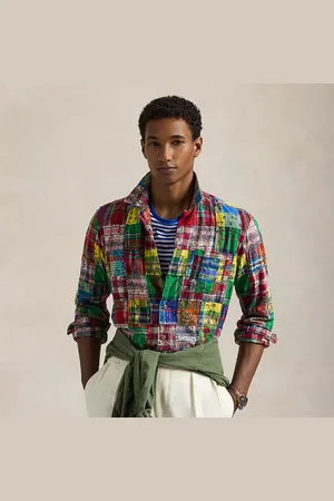 Ralph Lauren Classic fit madras patchwork overhemd
