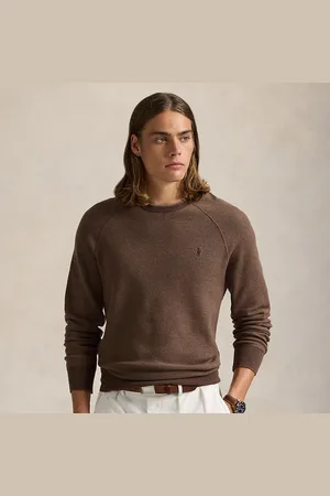 Ralph Lauren Katoenen trui met ronde hals en textuur