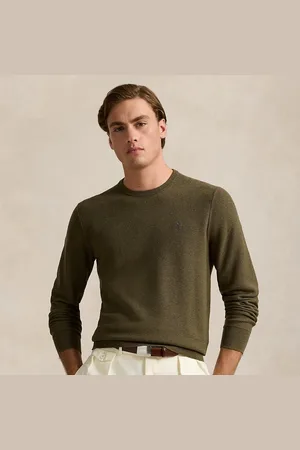 Ralph Lauren Katoenen trui met mesh en ronde hals