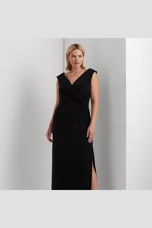 Ralph Lauren Plus Size - Jersey off-shoulder jurk