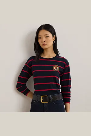 Ralph Lauren Gestreept jersey T-shirt met lange mouw