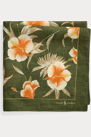 Ralph Lauren Linnen bandana met bloemenprint