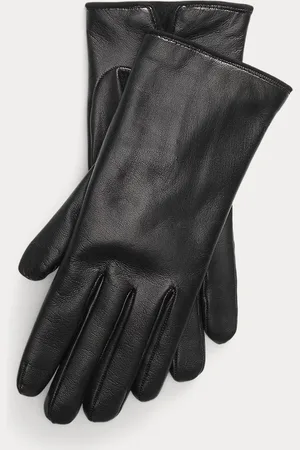 Ralph Lauren Lamsleren handschoenen met kasjmier