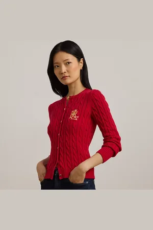 Ralph Lauren Kabelgebreid katoenen vest