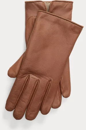 Ralph Lauren Lamsleren handschoenen met kasjmier