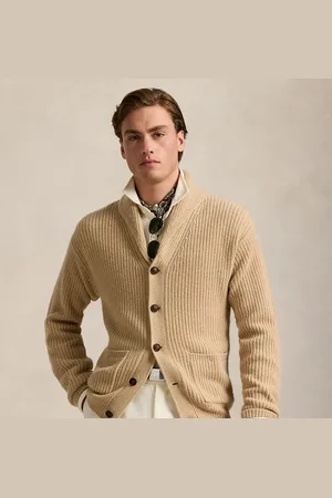 Ralph Lauren Wol-kasjmier vest met sjaalkraag