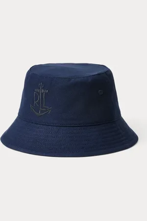 Ralph Lauren Katoenen vissershoed met ankerlogo