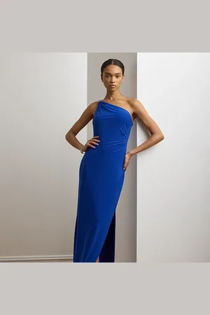 Ralph Lauren Jersey one-shoulder jurk
