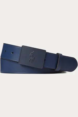 Ralph Lauren Leren riem met Pony-plaatje