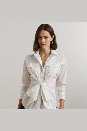 Ralph Lauren Katoenen overhemd met strik voor