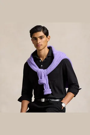 Ralph Lauren Classic fit suède jersey Polo-shirt