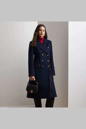 Ralph Lauren Double-breasted jas van wolmix