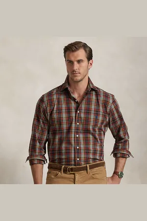 Ralph Lauren Grotere Maten - Geruit performance overhemd