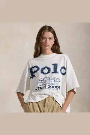 Ralph Lauren Katoenen jersey T-shirt met logo