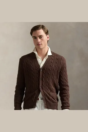 Ralph Lauren Kabelgebreid katoenen vest
