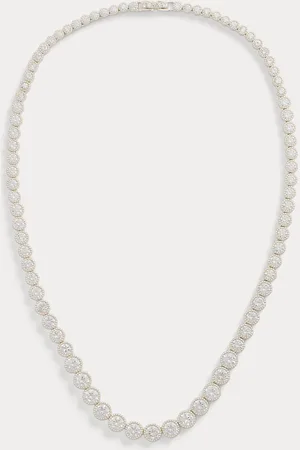 Ralph Lauren Verzilverde ketting met zirkonia