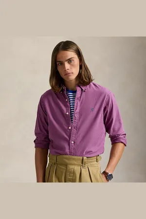 Ralph Lauren Custom fit geverfd Oxford overhemd