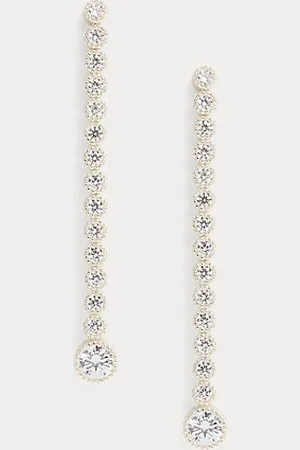Ralph Lauren Lineaire oorbellen met zirkonia