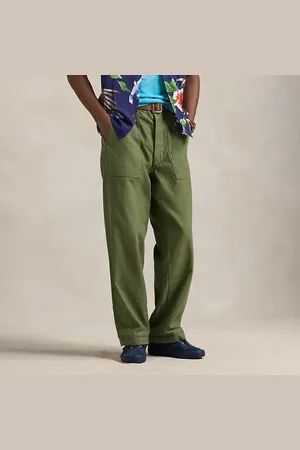 Ralph Lauren Omgekeerde satinet werkbroek