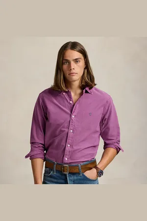 Ralph Lauren Slim fit garment-dyed Oxford overhemd