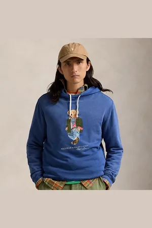 Ralph Lauren Garengeverfde fleece Polo Bear hoodie