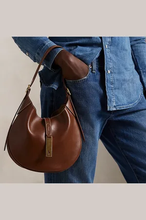 Ralph Lauren Kleine leren Polo ID Shoulder tas