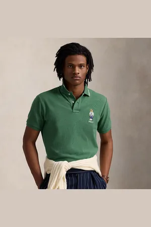 Ralph Lauren Custom slim fit mesh Polo Bear overhemd