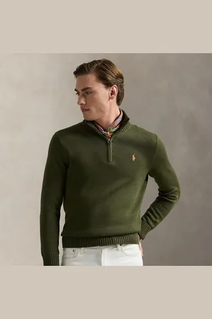 Ralph Lauren Katoenen trui met kwartrits
