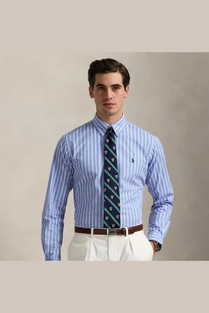 Ralph Lauren Custom fit gestreept poplin overhemd
