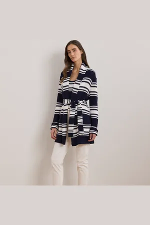 Ralph Lauren Gestreept vest van katoenmix met riem