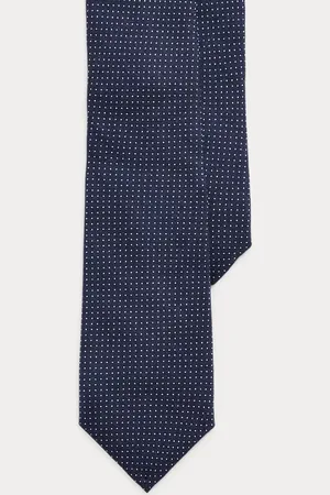 Ralph Lauren Gestipte stropdas van kasjmier en zijde