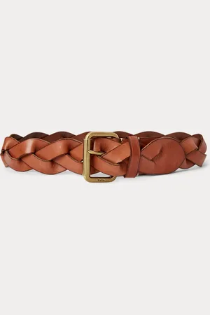 Ralph Lauren Gevlochten vachetta leren riem