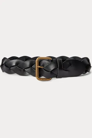 Ralph Lauren Gevlochten vachetta leren riem