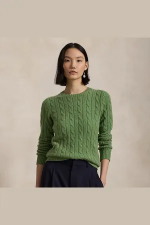Ralph Lauren Kabelgebreide kasjmier trui