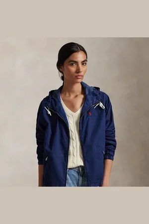Ralph Lauren Keperstof jas met capuchon