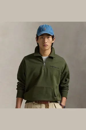 Ralph Lauren Relaxed fit sweatshirt met kraag en logo
