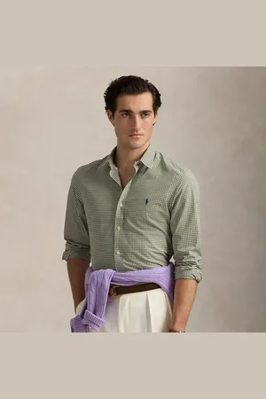 Ralph Lauren Slim fit stretch poplin gingham overhemd