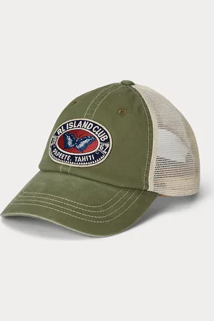 Ralph Lauren Keperstof truckerpet met logopatch