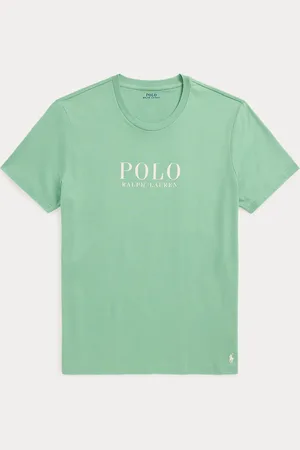 Ralph Lauren Katoenen jersey slaapshirt met logo