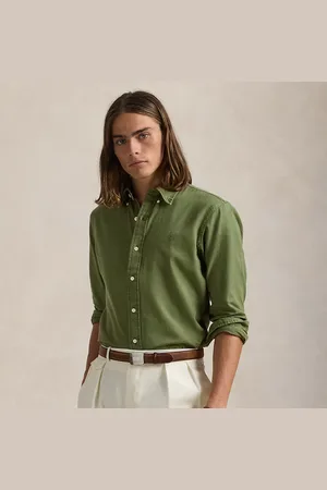 Ralph Lauren Custom fit garengeverfd dobby overhemd