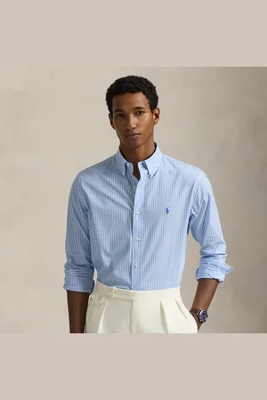 Ralph Lauren Custom fit gestreept poplin overhemd