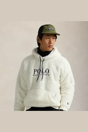 Ralph Lauren Hoogpolige fleece hoodie met logo