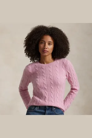 Ralph Lauren Kabelgebreide kasjmier trui