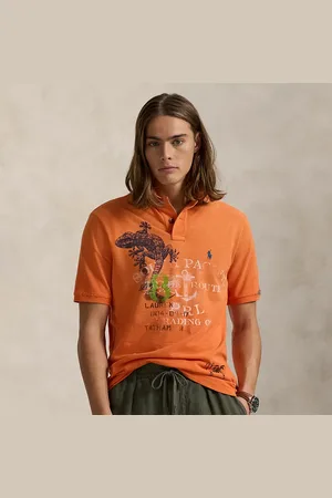Ralph Lauren Classic fit mesh Polo-shirt met print