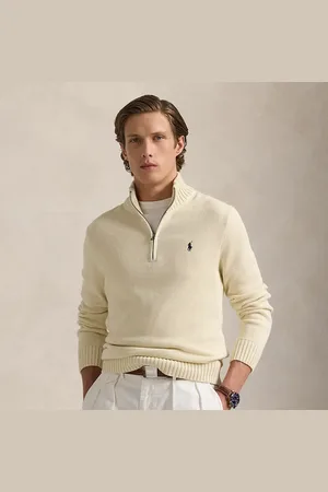 Ralph Lauren Katoenen trui met kwartrits